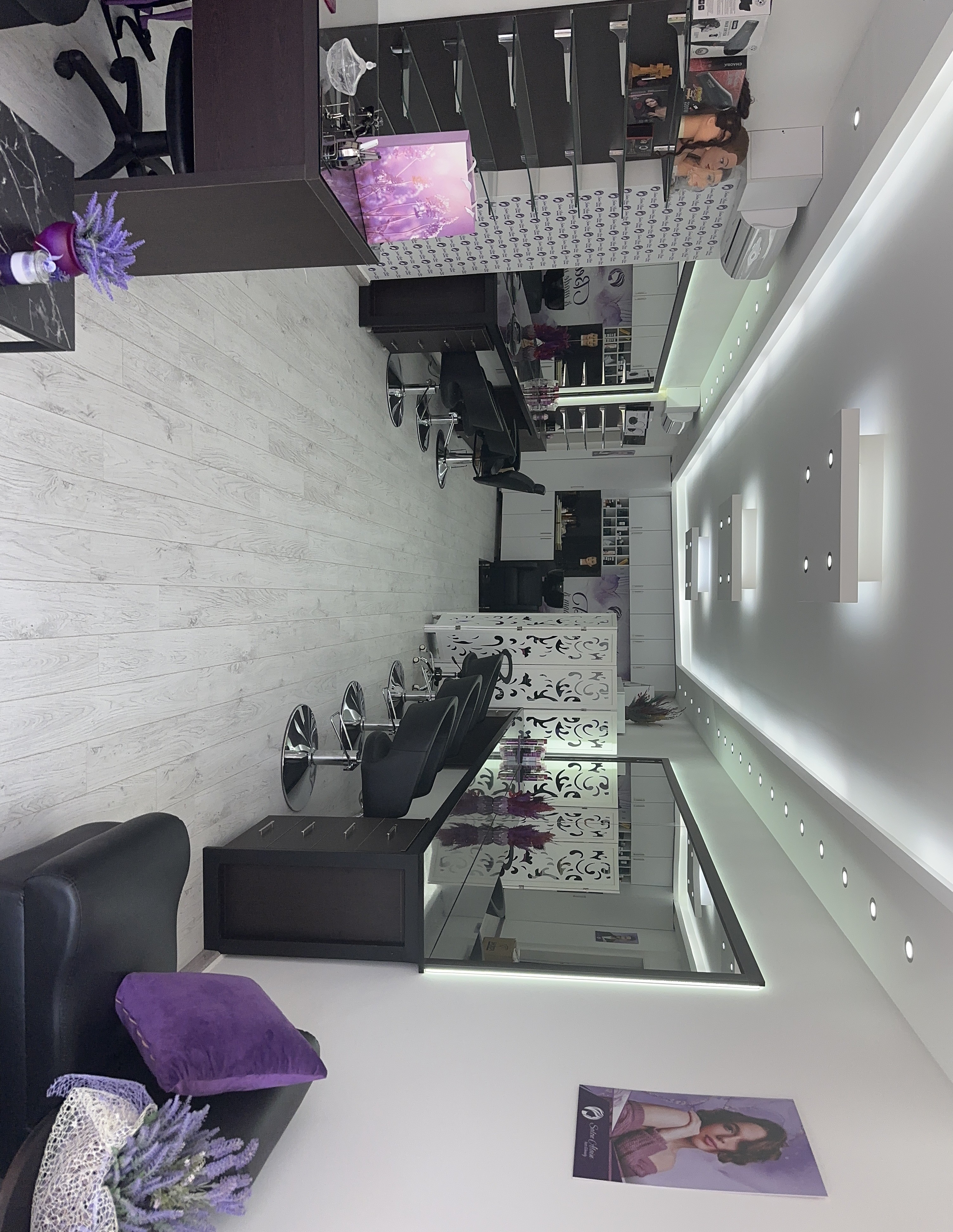 Product display at Salon Alain